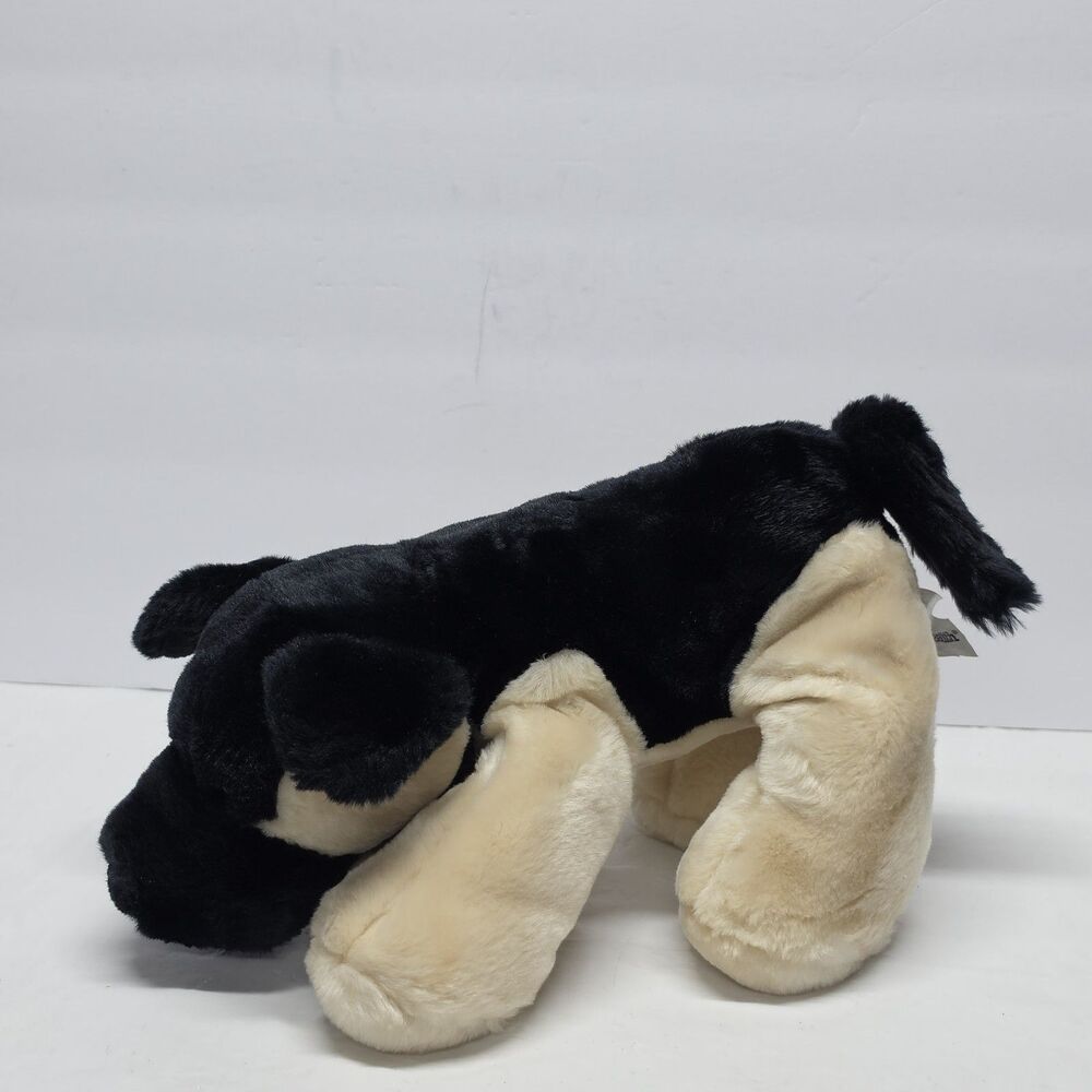 2001 Commonwealth German Shepherd Puppy Dog Floppy Plush Toy Vintage Beige Black
